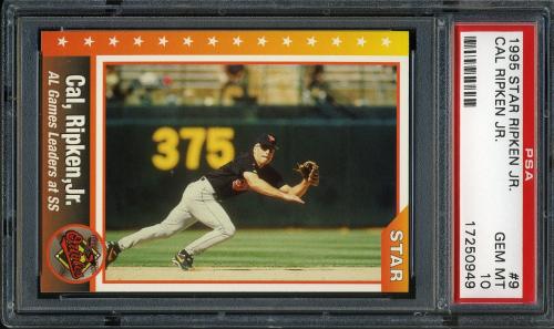 1995 Star Ripken 080 #009 Cal Ripken-AL Games Leaders at SS PSA 10 #17250949