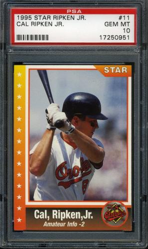 1995 Star Ripken 080 #011 Cal Ripken-Amateur Info PSA 10 #17250951