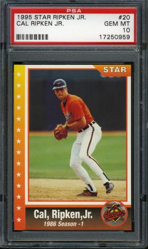 1995 Star Ripken 080 #020 Cal Ripken-1986 Season PSA 10 #17250959