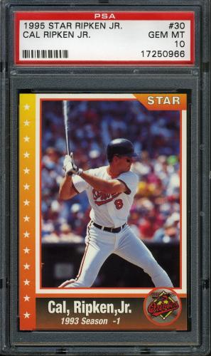 1995 Star Ripken 080 #030 Cal Ripken-1993 Season-1 PSA 10 #17250966