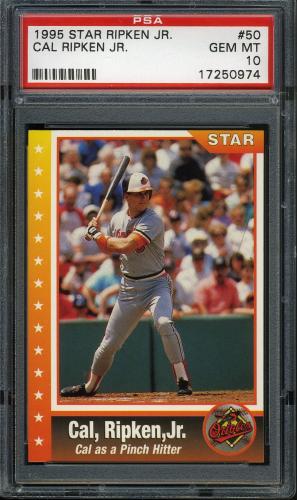 1995 Star Ripken 080 #050 Cal Ripken-Cal as a Pinch Hitter PSA 10 #17250974