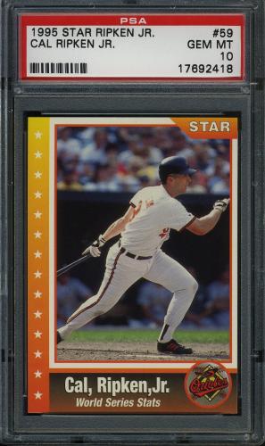 1995 Star Ripken 080 #059 Cal Ripken-World Series Stats PSA 10 #17692418