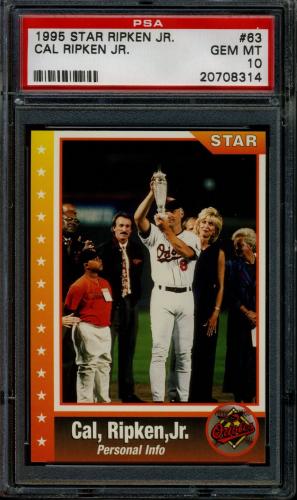 1995 Star Ripken 080 #063 Cal Ripken-Personal Info PSA 10 #20708314