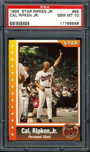 1995 Star Ripken 080 #064 Cal Ripken-Personal Stats PSA 10 #11786558