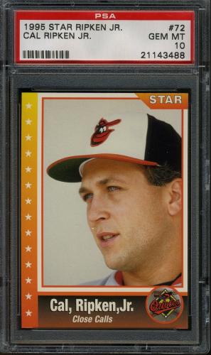 1995 Star Ripken 080 #072 Cal Ripken-Close Calls PSA 10 #21143488