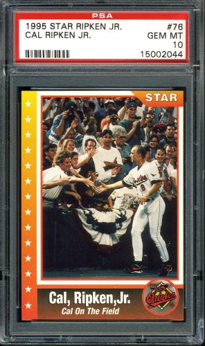 1995 Star Ripken 080 #076 Cal Ripken-Cal On The Field PSA 10 #15002044