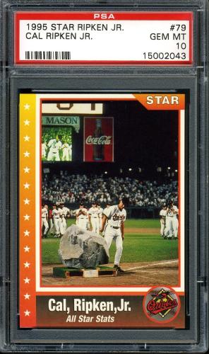 1995 Star Ripken 080 #079 Cal Ripken-All Star Stats PSA 10 #15002043