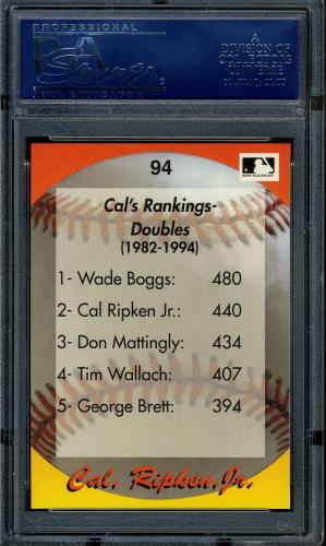 1995 Star Ripken 110 #094 Cal Ripken, Jr. PSA 10 #16861203 - Back