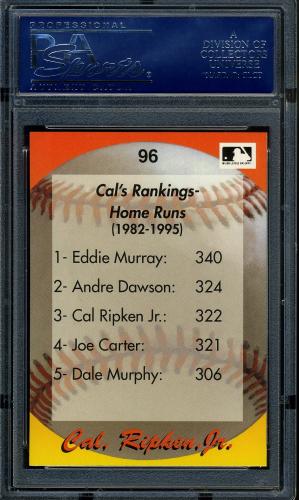 1995 Star Ripken 110 #096 Cal Ripken, Jr. PSA 10 #16861205 - Back
