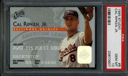 1995 Studio #8 Cal Ripken PSA 10 #23873907