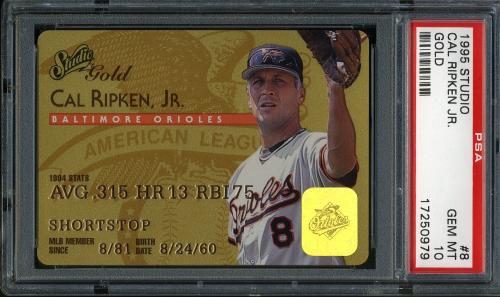 1995 Studio Gold Series #8 Cal Ripken PSA 10 #17250979