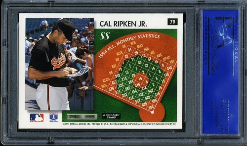 1995 Summit #079 Cal Ripken PSA 10 #12101239 - Back