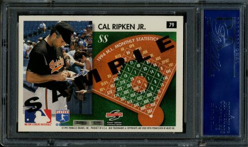 1995 Summit Samples #079 Cal Ripken PSA 10 #16360992 - Back