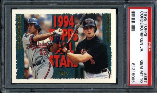1995 Topps #387 C.Ripken/W.Cordero AS PSA 10 #81315095
