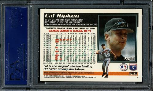 1995 Topps #588 Cal Ripken PSA 10 #19331925 - Back