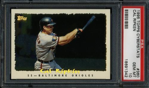 1995 Topps Cyberstats #360 Cal Ripkin PSA 10 #18691342