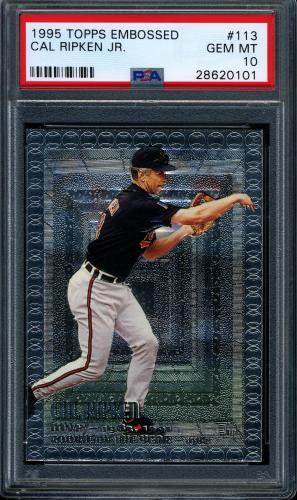 1995 Topps Embossed #113 Cal Ripken PSA 10 #28620101