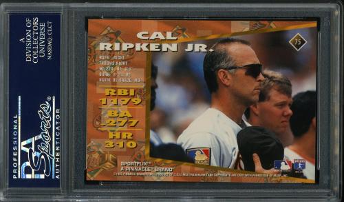 1995 UC3 Artist's Proofs #075 Cal Ripken PSA 10 #23343925 - Back