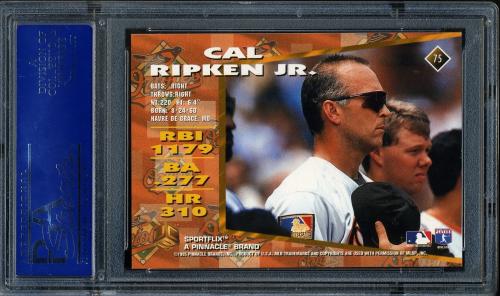 1995 UC3 #075 Cal Ripken PSA 10 #07194899 - Back