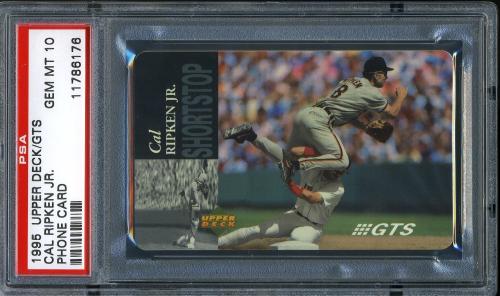 1995 Upper Deck/GTS Phone Cards #MLB13 Cal Ripken PSA 10 #11786176
