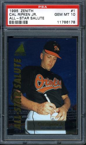 1995 Zenith All-Star Salute #01 Cal Ripken PSA 10 #11786178