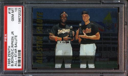 1995 Zenith All-Star Salute #18 C.Ripken/B.Bonds PSA 10 #19672023