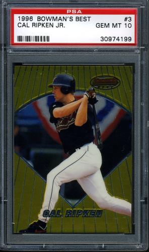 1996 Bowman's Best #3 Cal Ripken PSA 10 #30974199