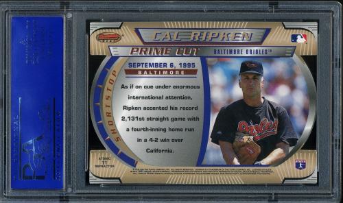 1996 Bowman's Best Cuts Atomic Refractors #11 Cal Ripken PSA 9 #11786191 - Back