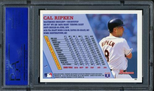 1996 Bowman Foil #1 Cal Ripken PSA 10 #11786189 - Back