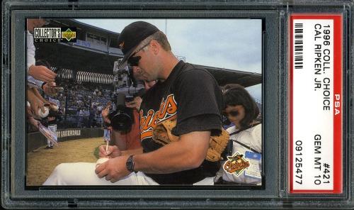 1996 Collector's Choice #421 Cal Ripken TC PSA 10 #09125477