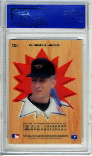 1996 Collector's Choice Crash the Game Gold Exchange #CR4 Cal Ripken PSA 10 #30980145 - Back