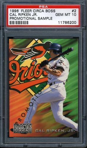 1996 Circa Boss #P2 Cal Ripken Promo PSA 10 #11786200