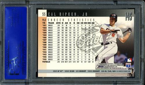 1996 Donruss #145 Cal Ripken PSA 10 #11786216 - Back