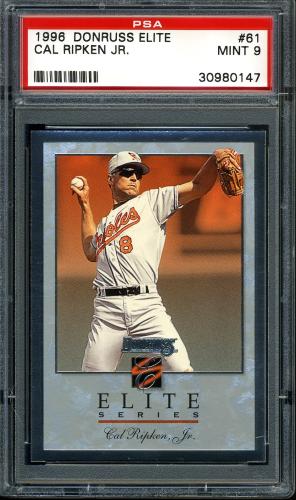 1996 Donruss Elite #61 Cal Ripken PSA 9 #30980147