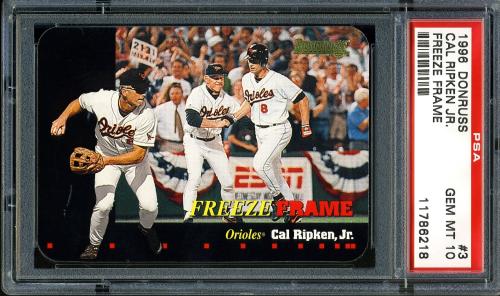 1996 Donruss Freeze Frame #3 Cal Ripken PSA 10 #11786218