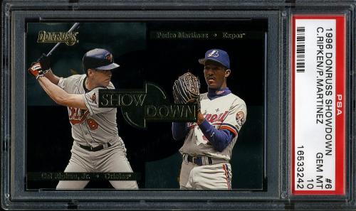 1996 Donruss Showdown #6 C.Ripken/P.Martinez PSA 10 #16533242