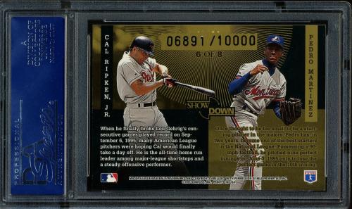 1996 Donruss Showdown #6 C.Ripken/P.Martinez PSA 10 #16533242 - Back