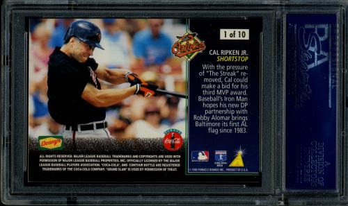 1996 Denny's Holograms Grand Slam Artist's Proofs #1 Cal Ripken PSA 10 #20578138 - Back