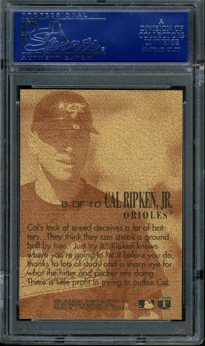 1996 Emotion-XL D-Fense #8 Cal Ripken PSA 10 #16071255 - Back