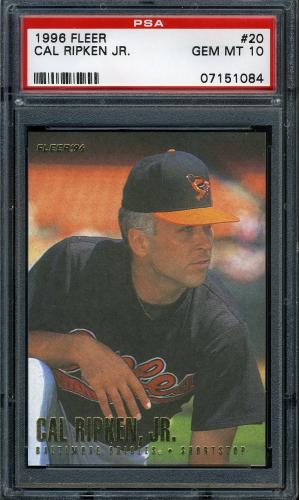 1996 Fleer Gold Foil #20 Cal Ripken PSA 10 #07151084