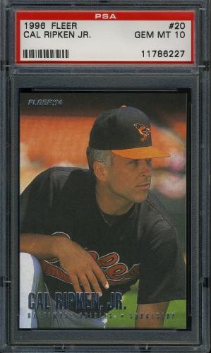 1996 Fleer Silver Foil #20 Cal Ripken PSA 10 #11786227