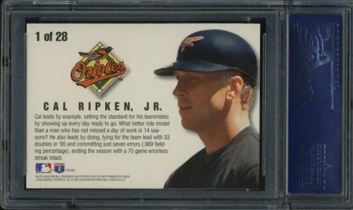 1996 Fleer Team Leaders #1 Cal Ripken PSA 10 #20933973 - Back