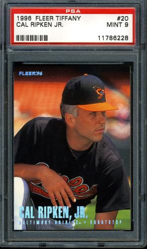 1996 Fleer Tiffany #20 Cal Ripken PSA 9 #11786228