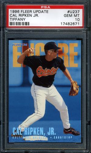 1996 Fleer Update Tiffany #U237 Cal Ripken ENC PSA 10 #17482671