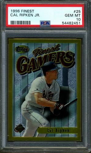 1996 Finest No Coating #025 Cal Ripken G PSA 10 #54482451