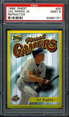 1996 Finest Refractor - No Coating #025 Cal Ripken G PSA 9 #30980151