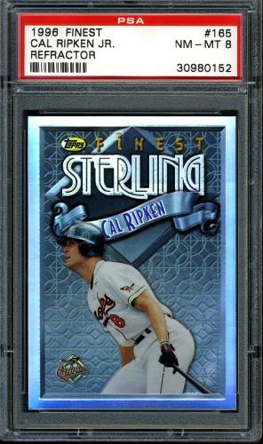1996 Finest Refractor - No Coating #165 Cal Ripken S PSA 8 #30980152