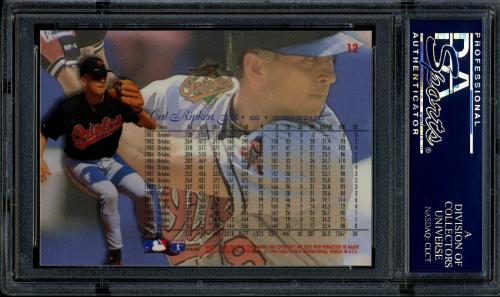 1996 Flair Gold Foil #12 Cal Ripken Jr. PSA 10 #30980154 - Back