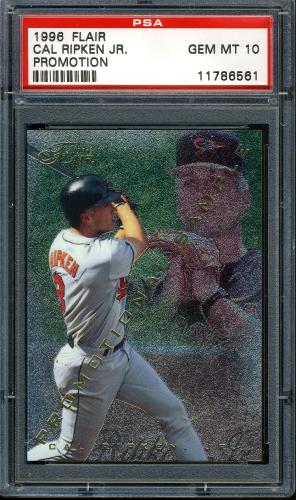 1996 Flair #12 Cal Ripken Jr PROMO PSA 10 #11786561