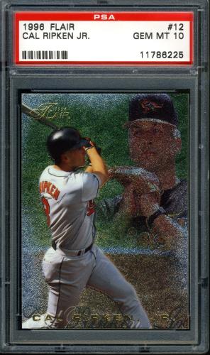 1996 Flair Silver Foil #12 Cal Ripken Jr. PSA 10 #11786225
